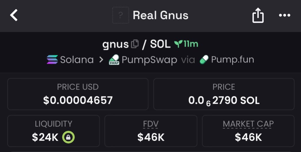 coinorix's tweet image. We aped into $gnus at $46k MC 📈 

CA : ge5hv5noa2R4462UszGSRSWGWAWMMrh7GytY1z9pump

📍On my Private TG - dm to join

#gnus 

Don’t Fade 🧏