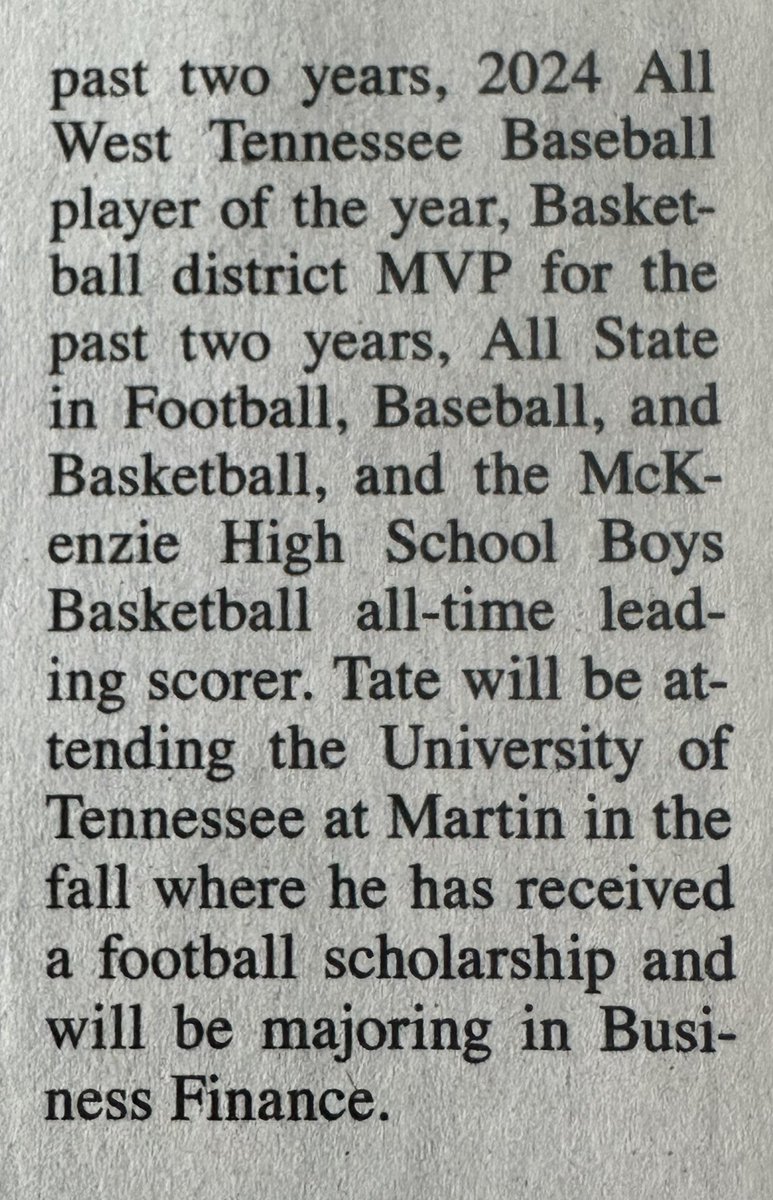 Tate Surber (@tate_surber) on Twitter photo Ranked 3rd in Graduating Class!
Distinguished Scholar
<a href="/JKSpivey1/">Kelly Spivey</a> <a href="/CoachModelski/">Daniel Modelski</a> <a href="/west10sports/">West Tennessee High School Athletics</a> <a href="/Surbfarm/">Tommy Surber</a> <a href="/MeredithKSurber/">Meredith Surber</a> Ranked 3rd in Graduating Class!
Distinguished Scholar
<a href="/JKSpivey1/">Kelly Spivey</a> <a href="/CoachModelski/">Daniel Modelski</a> <a href="/west10sports/">West Tennessee High School Athletics</a> <a href="/Surbfarm/">Tommy Surber</a> <a href="/MeredithKSurber/">Meredith Surber</a>