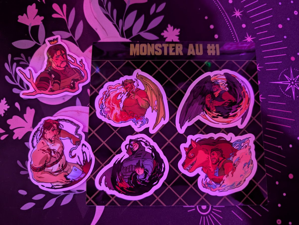 Stickers from <a href="/bluegiragi/">gira 🔞 hr and tlg spoilers</a> have arrived. Wish I could have gotten the charms/standees too. Love the character designs so much! Would honestly get them as tattoos 💕