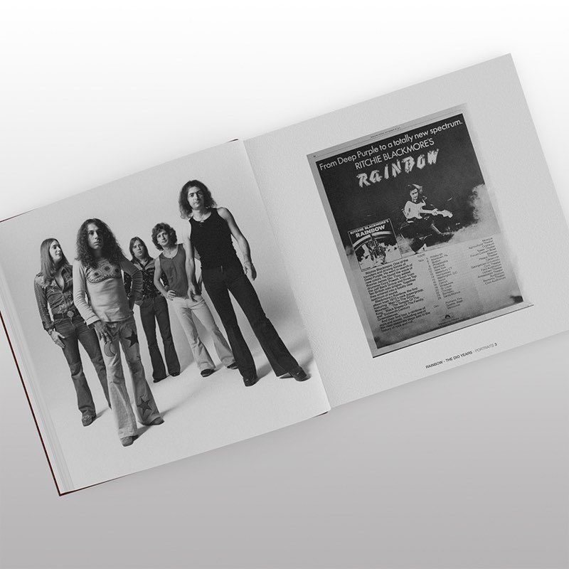 Available now in the official DIO store; this incredible hardcover photo book, "Rainbow: The DIO Years". 240 pages of amazing behind-the-scenes photos on the road with Rainbow and Ronnie during the golden years of the band, 1975-1978. Shop Here: officialronniejamesdiowebstore.com