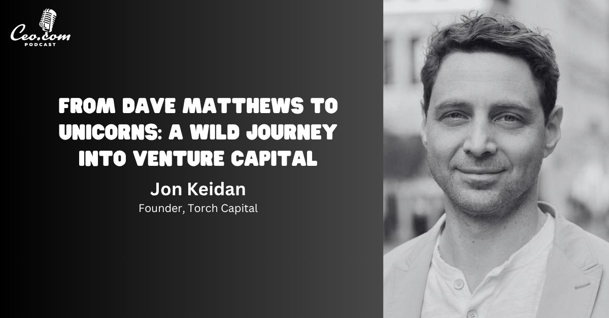 In this episode, we sit down with Jon Keidan, Founder of Torch Capital, to explore his fascinating journey from the music industry to venture capital. 🎸💼

Jon shares his unique path, starting as a drummer and concert organizer in college, to working with legendary bands like