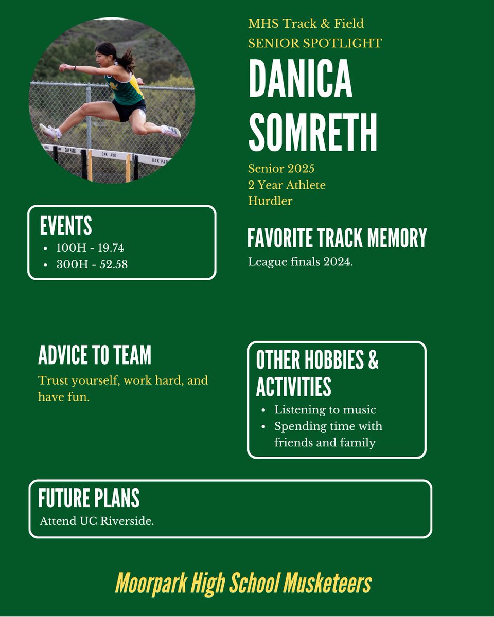 Our third senior spotlight is on Danica Somreth!