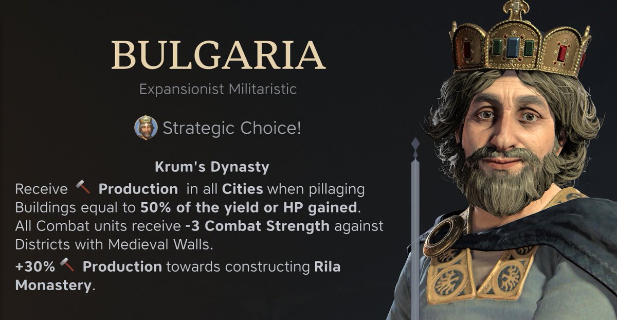 Bulgaria pillages Production in #civ7 now?? 
I got to try this out.

Live:
twitch.tv/whiteandnerdytv