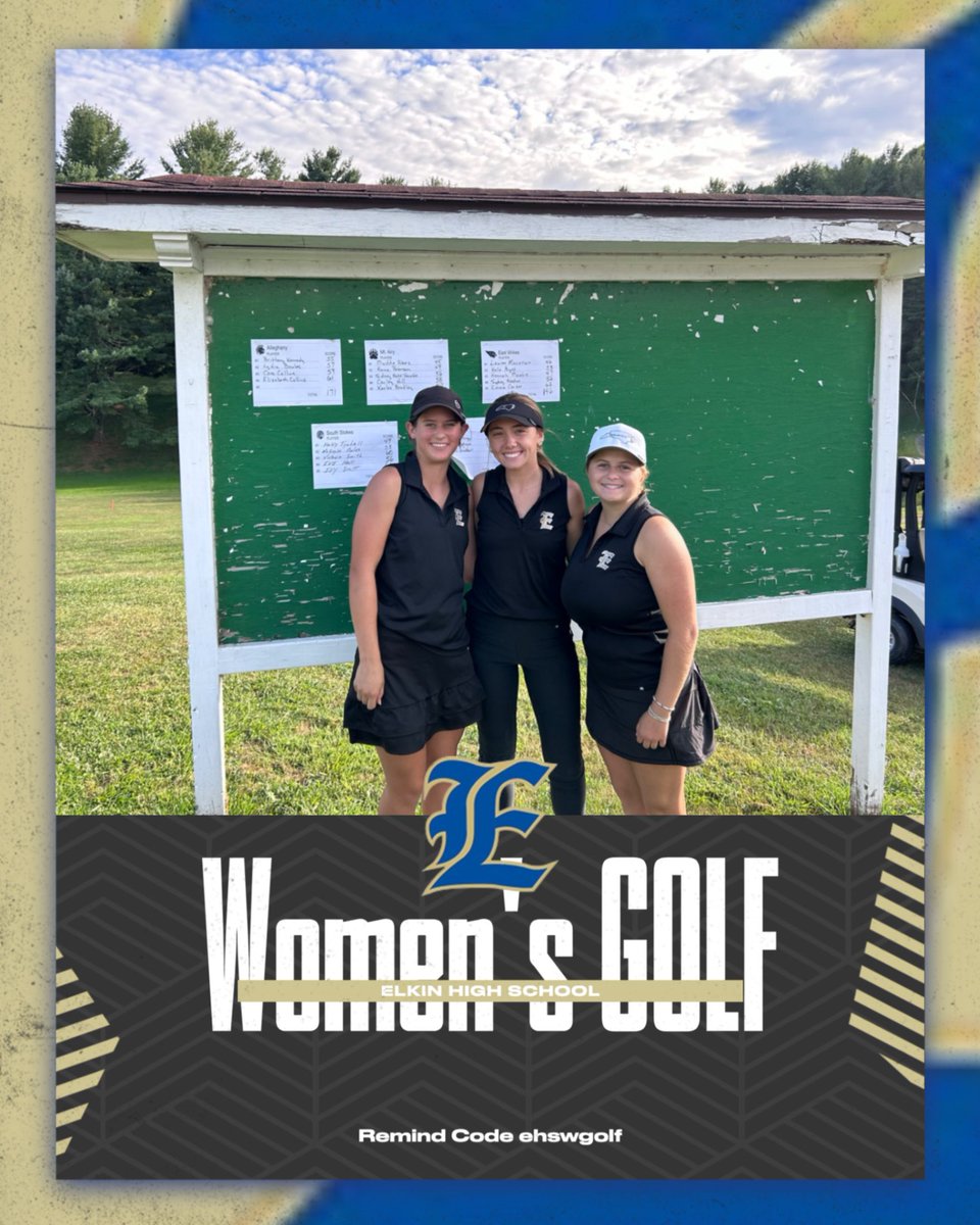 ElkinAthleticDept (@elkinathletic) on Twitter photo Interested in joining women's golf? Reach out to Coach Blevins at blevinsj@elkin.k12.nc.us or join the Remind @ehswgolf
#GDTBABE Interested in joining women's golf? Reach out to Coach Blevins at blevinsj@elkin.k12.nc.us or join the Remind @ehswgolf
#GDTBABE