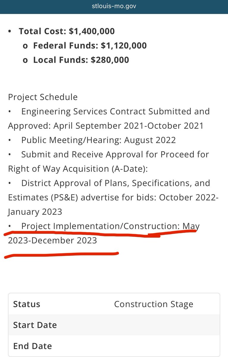 Projects here regularly blow 2-5 years past stated timelines, nobody ever gets held accountable.   Last i heard  this was going to start in mid May,  its end of May, maybe they meant mid May 2026?
