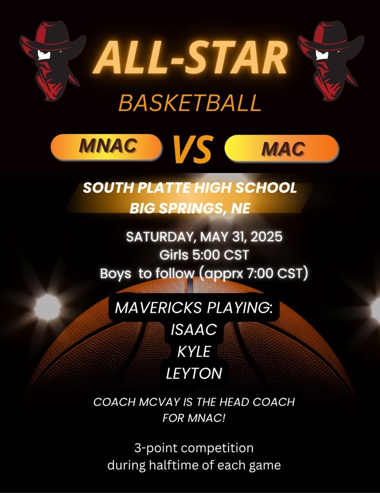 Congratulations to our Mavericks playing in this! Good luck and have fun!