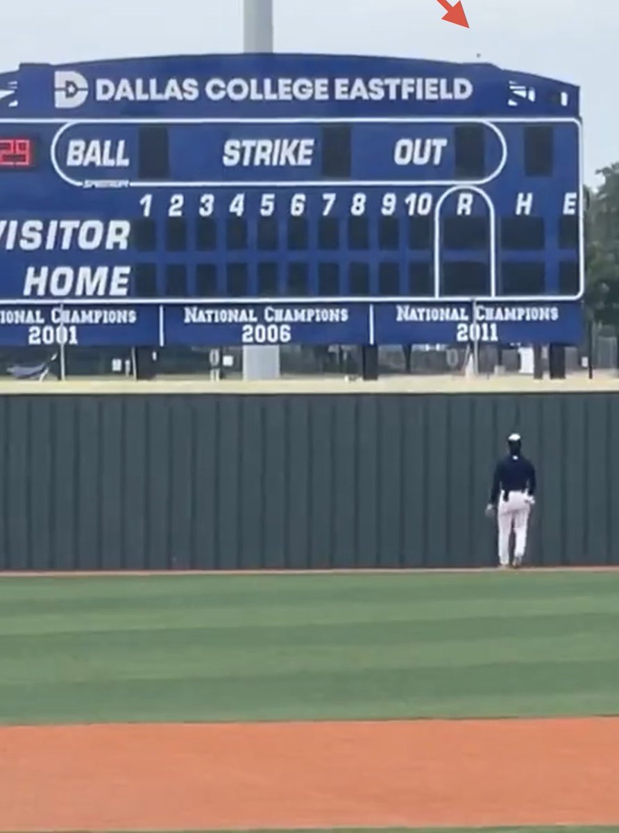 Found video of where my HR ball went over the scoreboard yesterday. Gonna be a good Summer. I’m here to work. 
<a href="/29BarfieldKnows/">Jacob Barfield</a>