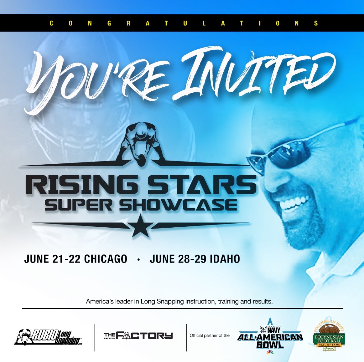 Gavin Dale (@g_rex_td) on Twitter photo Thank you <a href="/TheChrisRubio/">Rubio Long Snapping®</a> for the personal camp invite. Can’t wait to compete‼️
#ToeTheLine
<a href="/CoachMcGeeRMC/">Nick McGee</a> <a href="/Coach_Luvara/">Vince Luvara</a> Thank you <a href="/TheChrisRubio/">Rubio Long Snapping®</a> for the personal camp invite. Can’t wait to compete‼️
#ToeTheLine
<a href="/CoachMcGeeRMC/">Nick McGee</a> <a href="/Coach_Luvara/">Vince Luvara</a>