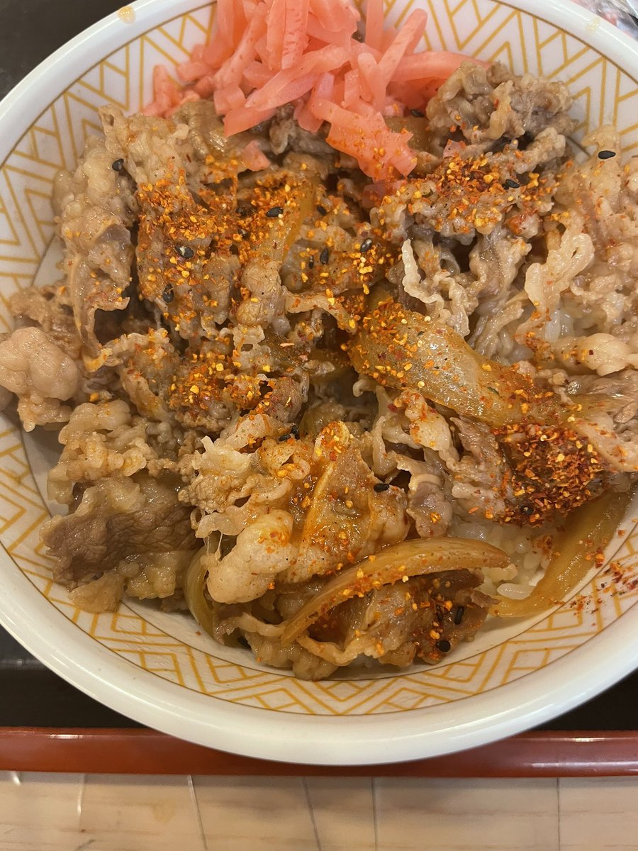 ぼくの心をあなたは奪い去った
俺は牛丼 でかい牛丼