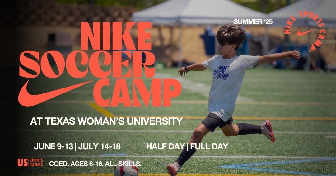 TWU Soccer (@twu_soccer) on Twitter photo Join TWU Soccer and <a href="/ussportscamps/">US Sports Camps</a> in Denton for Nike Soccer Camp at Pioneer Soccer Park!
June 9-13
July 14-18
Ages 6-16
Link below! See you soon! πβ½οΈπ
ussportscamps.com/soccer/nike/niβ¦
#Soccer #JustDoIt Join TWU Soccer and <a href="/ussportscamps/">US Sports Camps</a> in Denton for Nike Soccer Camp at Pioneer Soccer Park!
June 9-13
July 14-18
Ages 6-16
Link below! See you soon! πβ½οΈπ
ussportscamps.com/soccer/nike/niβ¦
#Soccer #JustDoIt