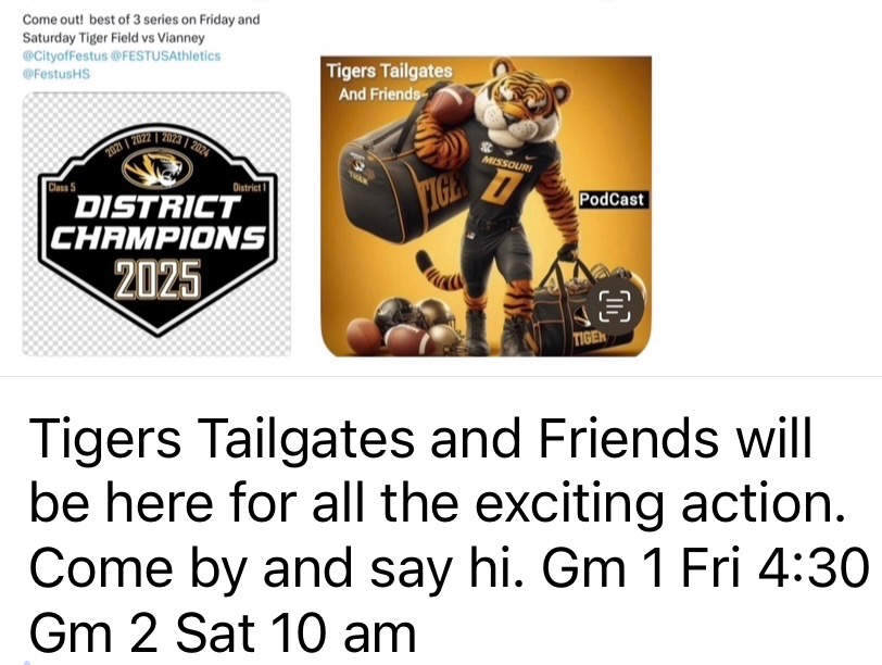 Tigers Tailgates and Friends (@tigerstails1) on Twitter photo We will be out at these games in full force with <a href="/LiveStreamSTL/">Live Stream STL</a> starting tomorrow night! We will be out at these games in full force with <a href="/LiveStreamSTL/">Live Stream STL</a> starting tomorrow night!