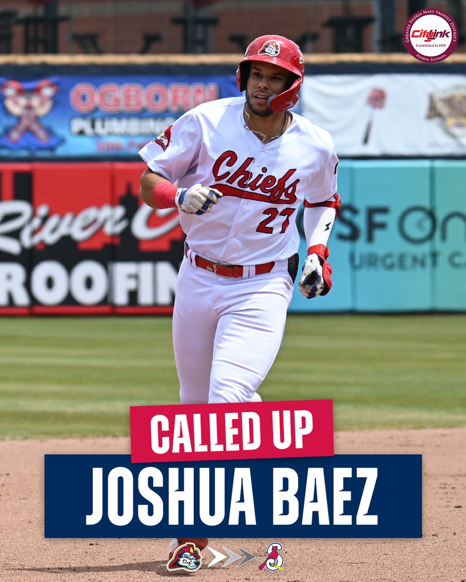 Peoria Chiefs (@peoriachiefs) on Twitter photo Roster Move: Congratulations to Joshua Baez on being called up to the <a href="/Sgf_Cardinals/">Springfield Cardinals</a>! 😀
#peoriachiefs Roster Move: Congratulations to Joshua Baez on being called up to the <a href="/Sgf_Cardinals/">Springfield Cardinals</a>! 😀
#peoriachiefs