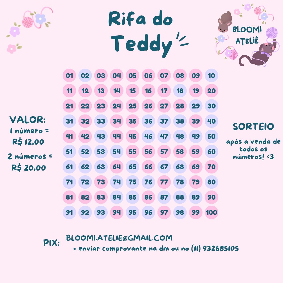 Melanie Martinez Online (@melanieonlinehq) on Twitter photo 🐶 AJUDA PARA O TEDDY 🐶
O Teddy é um cachorrinho já idoso que está em estado de saúde crítico, com problemas renais e tendo convulsões. O tratamento no veterinário é acima do orçamento de sua dona, Júlia (<a href="/iluvbadtzmaru/">🌷 amante de crocs e crochê 🧶</a>), por isso a “rifa do Teddy” foi criada.
A Júlia é dona 🐶 AJUDA PARA O TEDDY 🐶
O Teddy é um cachorrinho já idoso que está em estado de saúde crítico, com problemas renais e tendo convulsões. O tratamento no veterinário é acima do orçamento de sua dona, Júlia (<a href="/iluvbadtzmaru/">🌷 amante de crocs e crochê 🧶</a>), por isso a “rifa do Teddy” foi criada.
A Júlia é dona