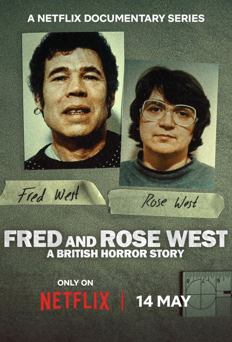 Fred &amp; Rose West: A British Horror Story
وثائقي جديد على نتفلكس..
يحكي قصة اثنين من أكثر القتلة وحشية في المملكة المتحدة 🥶🥶