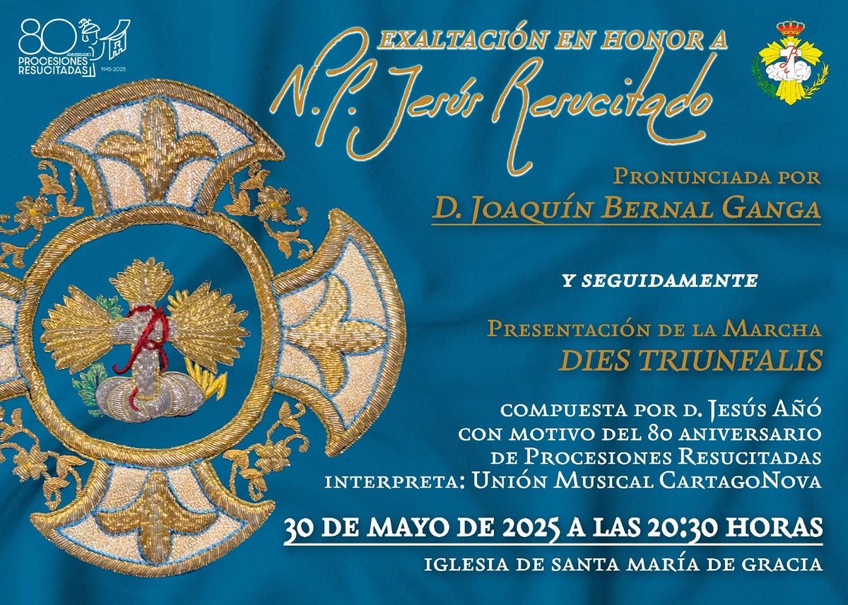 Puede ser un día bonito y especial...
¡Nos vemos esta tarde, Cartagena!