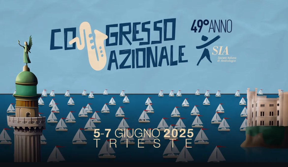 Dept. of Urology | University of Trieste (@urologiatrieste) on Twitter photo ⏳ Manca pochissimo al Congresso Nazionale #SIA!
Dal 5 al 7 giugno Trieste sarà il centro dell’andrologia italiana.
La Clinica Urologica è pronta a dare il proprio contributo su ricerca, clinica e innovazione.
<a href="/gioliguori33/">Giovanni Liguori</a> <a href="/Trombetta_Carl/">Carlo Trombetta</a> <a href="/AsugiFVG/">@asugiFVG</a> <a href="/UniTrieste/">Università di Trieste</a> ⏳ Manca pochissimo al Congresso Nazionale #SIA!
Dal 5 al 7 giugno Trieste sarà il centro dell’andrologia italiana.
La Clinica Urologica è pronta a dare il proprio contributo su ricerca, clinica e innovazione.
<a href="/gioliguori33/">Giovanni Liguori</a> <a href="/Trombetta_Carl/">Carlo Trombetta</a> <a href="/AsugiFVG/">@asugiFVG</a> <a href="/UniTrieste/">Università di Trieste</a>