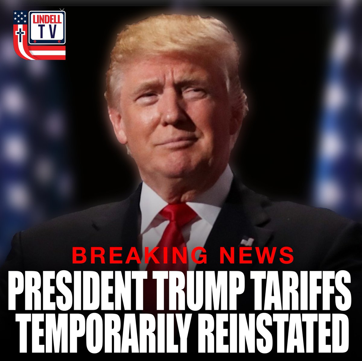 🚨 BREAKING: Trump Tariffs Temporarily Reinstated 🚨

A federal appeals court has granted the <a href="/realDonaldTrump/">Donald J. Trump</a> administration’s request to temporarily pause a lower court ruling that struck down most of President Trump’s America First tariffs.

The U.S. Court of Appeals for the
