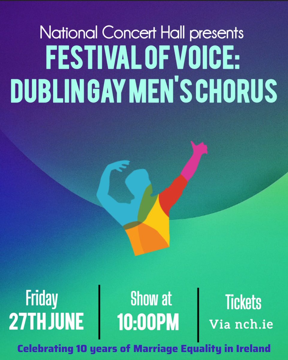 Dublin Gay Men's Chorus (@dublingaychorus) on Twitter photo We are delighted to announce that we are performing at the <a href="/NCH_Music/">National Concert Hall</a> for the Festival of Voice at 10pm. Tickets nch.ie We are delighted to announce that we are performing at the <a href="/NCH_Music/">National Concert Hall</a> for the Festival of Voice at 10pm. Tickets nch.ie