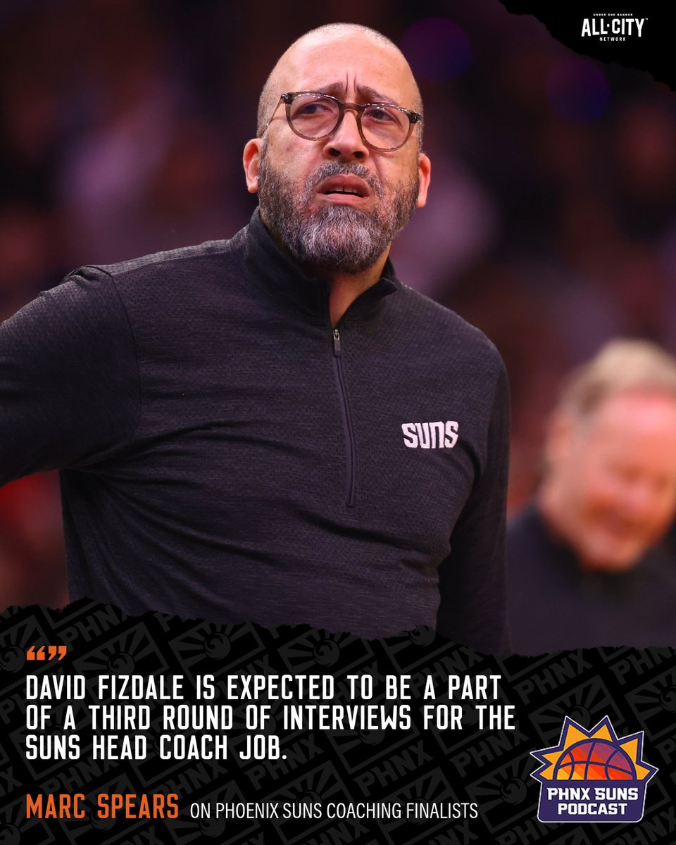 Add David Fizdale to the list of finalists for the Suns coaching job, per <a href="/MarcJSpears/">Marc J. Spears</a>.