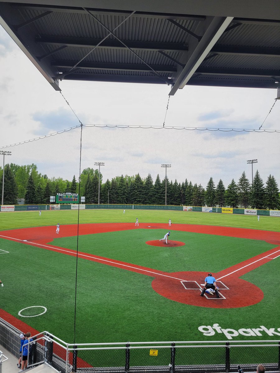 Moving over to Kraft Field for Class A baseball! Bismarck Legacy vs. West Fargo Sheyenne playing for a date with Fargo South in tomorrow's semis.