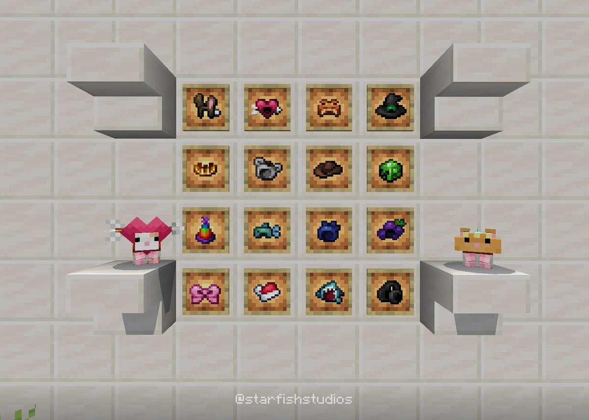 StarfishStudios's tweet image. All sorts of accessories to dress your pets in😎
Hamsters Add-On is available on the Minecraft Marketplace!
#Minecraft #Addon #Hamsters