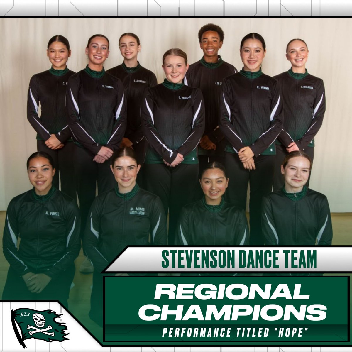 Congratulations to the Stevenson Dance Team for winning the regional championship for their performance of “Hope.” Competing against multiple other dances, the team stood out with a well-executed and creative routine that earned top marks from the judges.