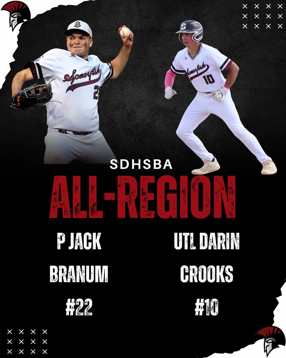 Congratulations to Jack Branum and Darin Crooks for their selections to the <a href="/SDHSBaseball/">SDHSBA</a> All-Region team! Jack was selected as a pitcher while Darin was selected as a utility player. Great season boys!

2025 Class A All-Region Honorees

docs.google.com/spreadsheets/d…

<a href="/PBDakotas/">Prep Baseball Dakotas</a>