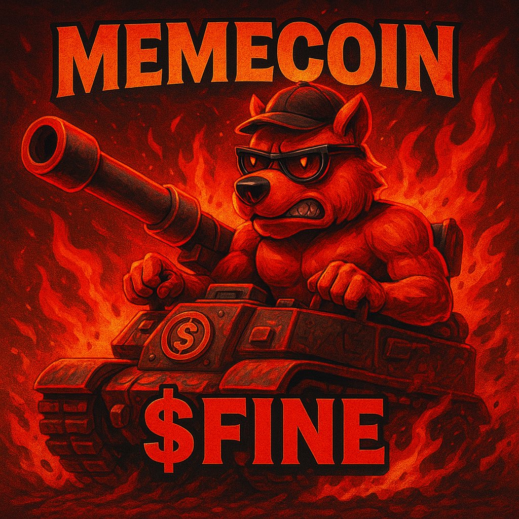 finecoin_nation's tweet photo. @WhaleOfGems 🔥 This ain’t your grandma’s memecoin.
This is war. This is fire. This is $FINE.

Tank the charts. Obliterate the doubt.
Die weak or ride strong — $FINE leads the charge.

#Memecoin #CryptoWarfare #FINEarmy

CA: 0x75c97384ca209f915381755c582ec0e2ce88c1ba

Follow 👉 @finecoineth https://t.co/5sW3OnjJ19