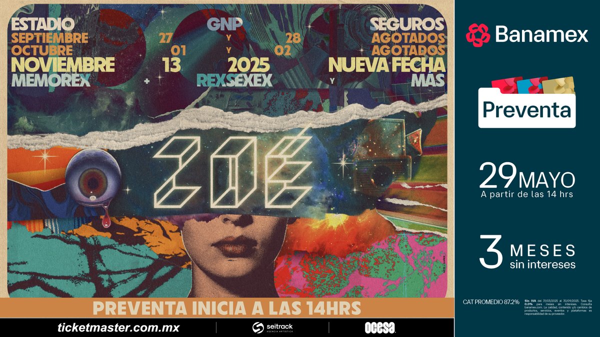 Ya puedes entrar a la sala de espera para la #PreventaBanamex 🍀 bit.ly/ZoeEstadioGNP1…