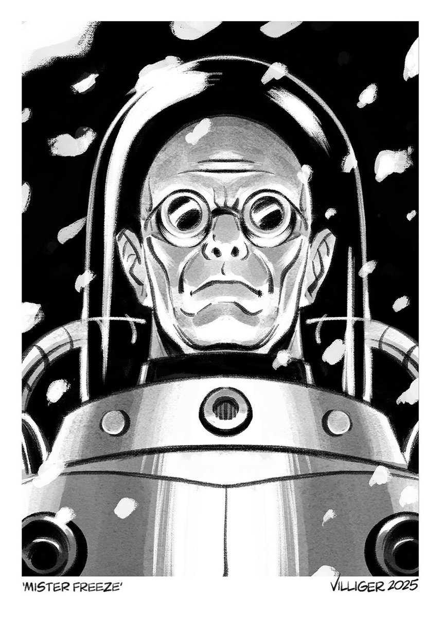 almosthomefree's tweet image. “The snow is beautiful, don't you think? Clean, uncompromising and cold. Like the swift hand of vengeance.”
Mr. Freeze print available in 5x7 and 8.5x11. Please DM if interested.
#mrfreeze #batman #dccomics