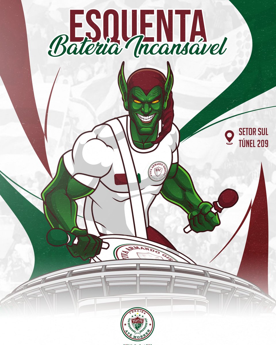 ATENÇÃO, TORCIDA TRICOLOR! 🇭🇺

Nesta quinta, todos os tricolores estão convidados pro esquenta da nossa @bateriaincansavel no túnel 209 a partir de 20h30. Entre cedo e venha cantar músicas novas e fazer aquele ritmo que só quem é da cidade de praia e carnaval sabe fazer! 🤜🏻🤛🏻