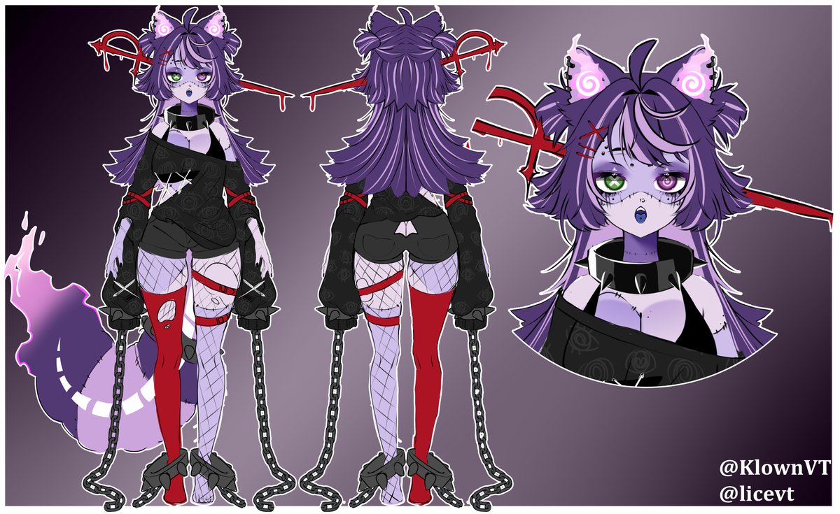 KlownVT's tweet image. ✦Hi i'm Lice and I'm a fulltime VArtist~
✦c*mmissi*n info ⇩