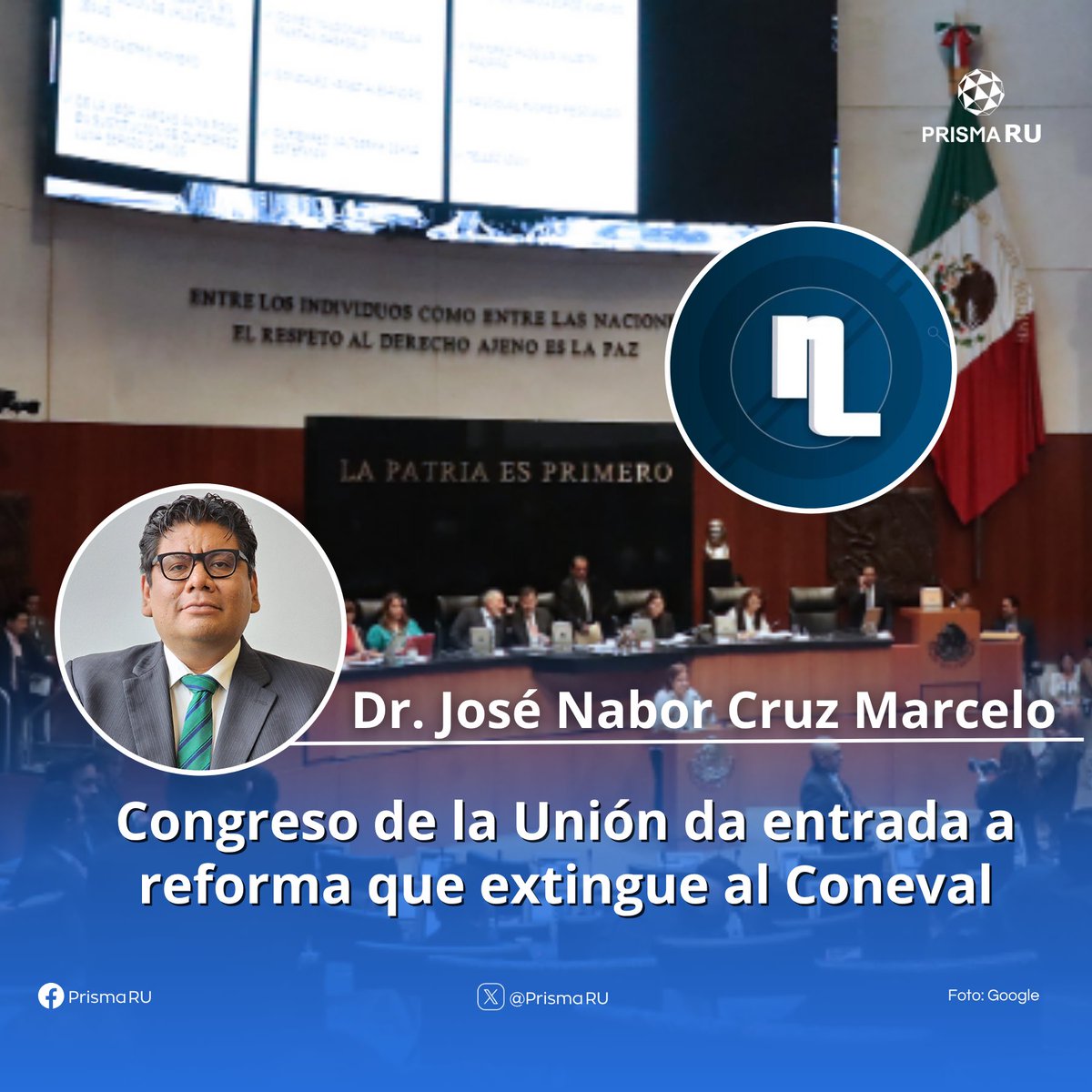 🔴#PrismaRU9Años | Congreso de la Unión da entrada a reforma que extingue al Coneval

Hoy en #EntrevistaRU | Nos acompaña el Dr. <a href="/JoseNabCruz/">José Nabor Cruz Marcelo</a>, secretario Ejecutivo del <a href="/coneval/">CONEVAL</a>, quien platica con nuestra conductora <a href="/deyanira_moran/">Deyanira Moran</a> 

#RelatamosAlMundo🌎 #RadioUNAM 96.1 FM