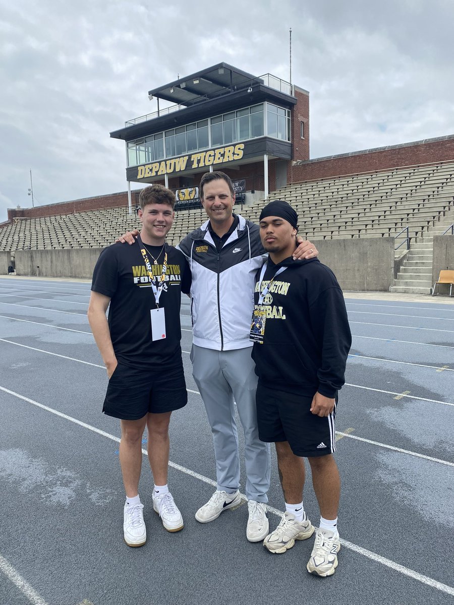 Brody Isza (@brody_isza) on Twitter photo Had a great visit with <a href="/DePauwTigersFB/">DePauw Football</a>!! Thank you <a href="/CoachDHyatt/">Dylan Hyatt</a> and <a href="/qbdietz/">Brett Dietz</a> for the great expirence, can’t wait to be back!
<a href="/HatchetGridiron/">Washington Hatchet Football</a> Had a great visit with <a href="/DePauwTigersFB/">DePauw Football</a>!! Thank you <a href="/CoachDHyatt/">Dylan Hyatt</a> and <a href="/qbdietz/">Brett Dietz</a> for the great expirence, can’t wait to be back!
<a href="/HatchetGridiron/">Washington Hatchet Football</a>
