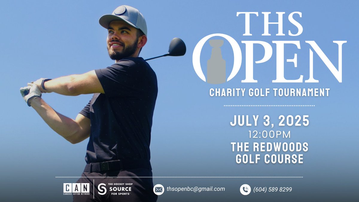 The THS Open is back! ⛳️

Join us July 3, 2025 at Redwoods Golf Course for our 2nd annual charity golf tournament supporting Canucks Autism Network 💙

Golf + sponsorship spots are still open - hit the link in our bio to register today!

<a href="/canucksautism/">Canucks Autism Network</a>