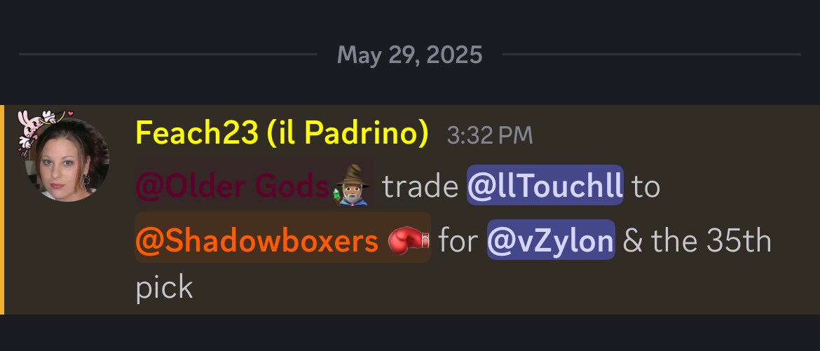 Zach (@zachdadon_) on Twitter photo <a href="/OlderGodsSIBA/">Older Gods πΊπ»</a> make a big move before the draft trading <a href="/HoodieTouch/">Touch</a> for <a href="/vZylon/">Zylon | Unite</a> and pick 35 in this seasons draft
<a href="/StatenIsland2K/">Staten Island Basketball Association (SIBA)</a> <a href="/OlderGodsSIBA/">Older Gods πΊπ»</a> make a big move before the draft trading <a href="/HoodieTouch/">Touch</a> for <a href="/vZylon/">Zylon | Unite</a> and pick 35 in this seasons draft
<a href="/StatenIsland2K/">Staten Island Basketball Association (SIBA)</a>