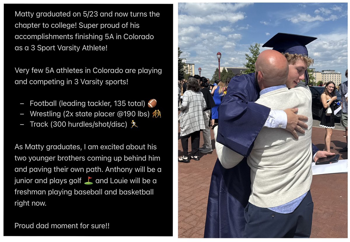 This will be my last highschool post about <a href="/MateoGarreffa/">Mateo Garreffa</a>! The next updates about him will be in the purple and gold playing for the Fighting Saints <a href="/FootballCarroll/">Carroll College Football</a>! As proud as I am about your athletic accomplishments, I am even more proud of the person and man you have become!