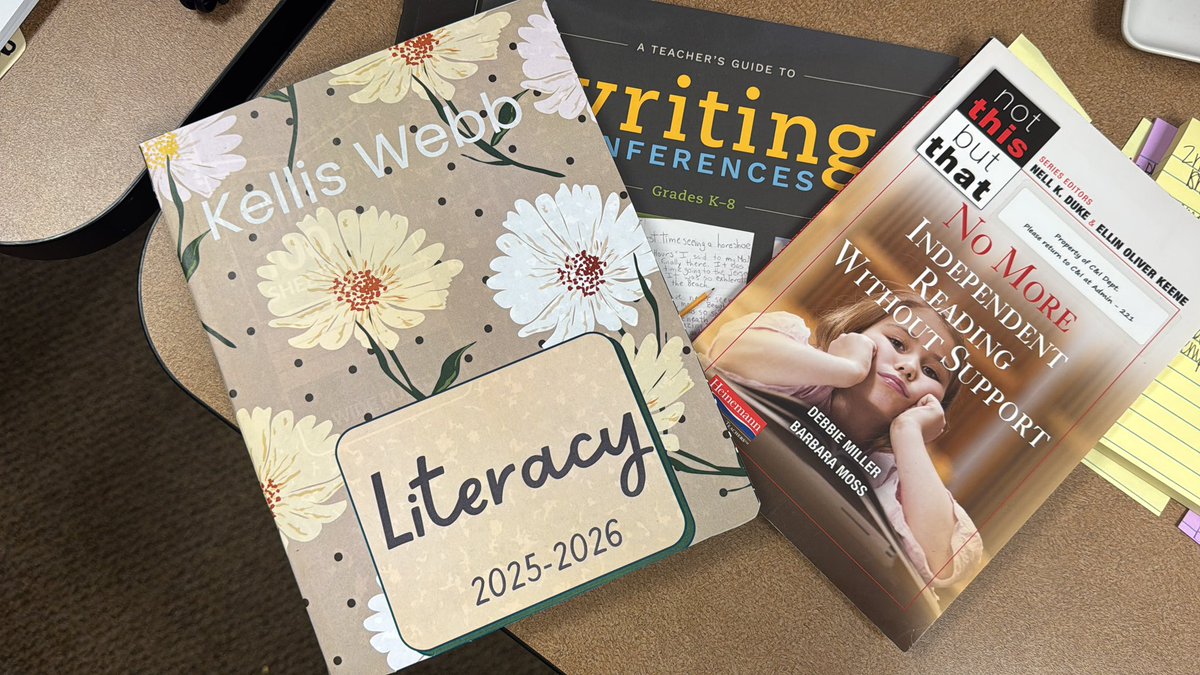 Excited for the Literacy Institute with <a href="/TriciaMyrie/">Tricia Myrie</a> in July but first…summer!☀️
