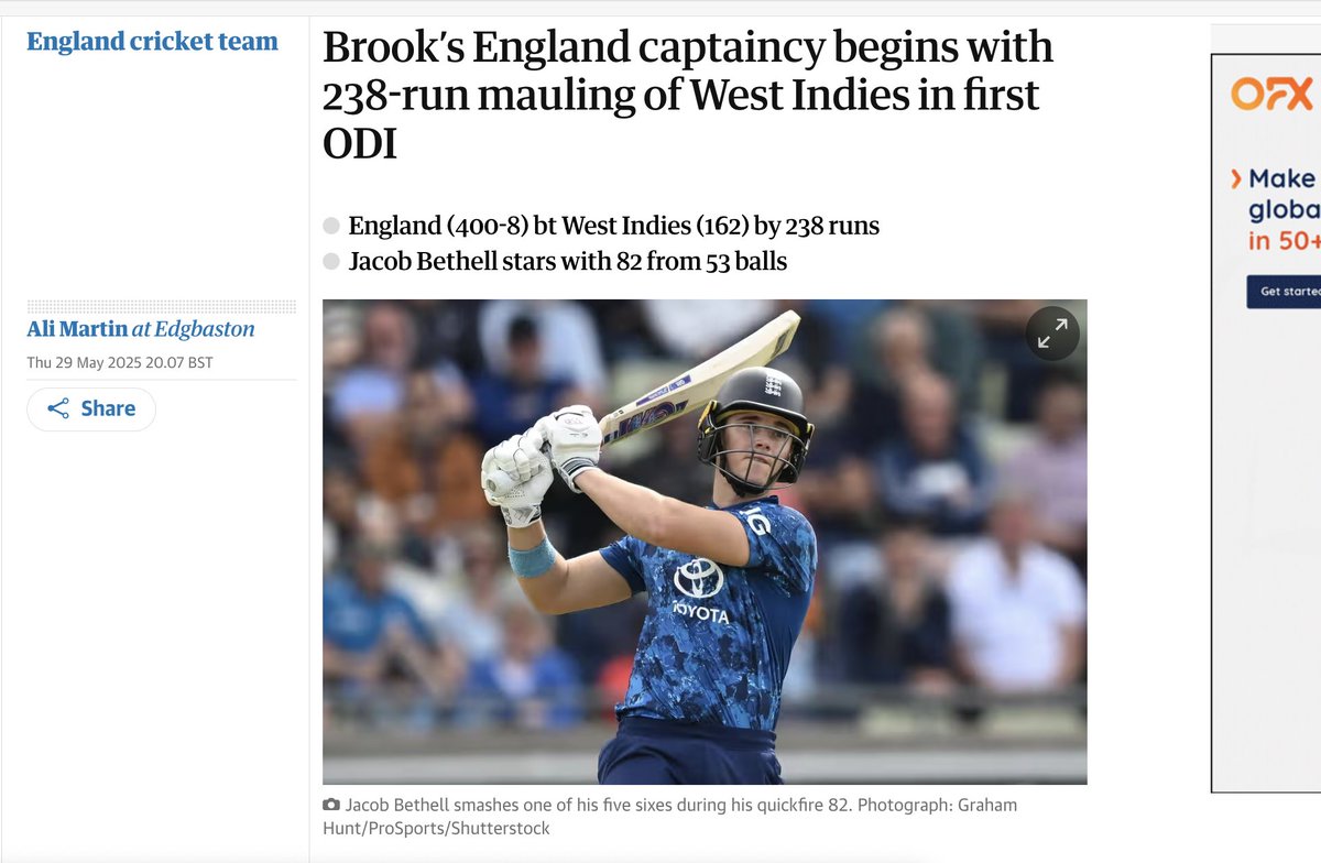 GrahamHuntPhoto's tweet photo. 3 of my pics from todays England v West Indies Metro Bank ODI at Edgbaston have been used on The Guardian website via @ProSportsImages - #Cricket #ENGWI @ECB_cricket https://t.co/BxLGL8LKr9