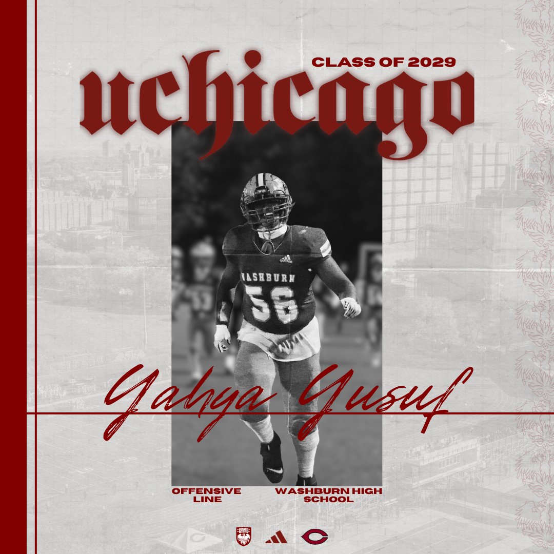 UChicago Football (@uchicagofb) on Twitter photo Join us in welcoming Yahya Yusuf to the UChicago Football FAMILY!
X: <a href="/yahya_yusuf1/">Yahya Yusuf</a>
#GoMaroons Join us in welcoming Yahya Yusuf to the UChicago Football FAMILY!
X: <a href="/yahya_yusuf1/">Yahya Yusuf</a>
#GoMaroons