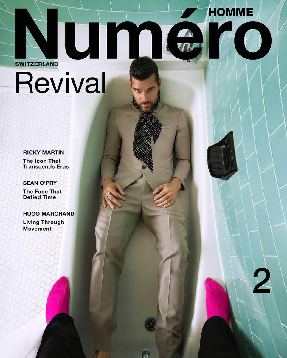 ricky_martin's tweet photo. Numéro Homme Switzerland – Issue 2: REVIVAL - @numeroschweiz is out! 

Photography: Jvdas Berra
Editor in Chief: Sebastián Magunacelaya
Stylist: Douglas VanLaningham
Make Up: Hanic Beauty
Hair: Shaul Arbiv 
PR: @rondenepr 
On Set Producer: MonikProducer  
Photo Assistant: Francisco Escobar
BTS: Homero Bueno 
Producer: We Made It Agency 
Artist’s Executive Assistant: Francisco Maldonado
