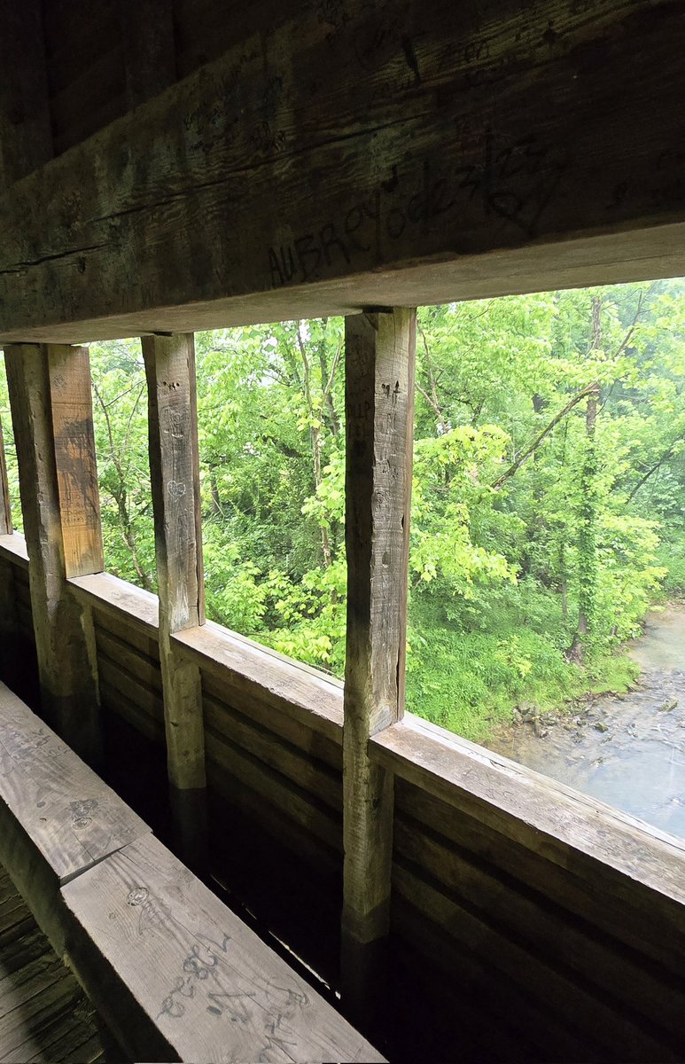 janellemusick's tweet photo. Covered bridge detour for Harrisburg Covered Bridge built in 1875! 🩵 Sevierville, TN https://t.co/xotQyUJL86