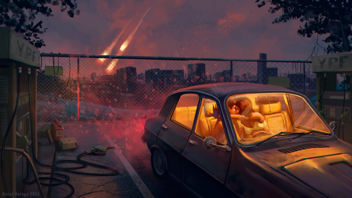 Fuego en la tormenta. 
Digital painting made with love.

on <a href="/objktcom/">objkt</a> ☄️

from the "Newtronautas" curation by
<a href="/NewtroArts/">Newtro</a>