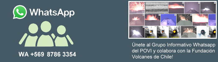 Como persona natural, nos aportas una donación mensual y a cambio te integramos en el Grupo Informativo Whatsapp de POVI. Estudiamos el comportamiento de #volcanvillarrica desde 1996 y estamos activamente presentes en la zona lacustre de la Araucanía. Cupos limitados.