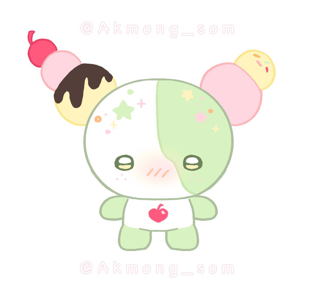 #폰디아트인형 
부끄러워서 녹아내려요…🍦🍧