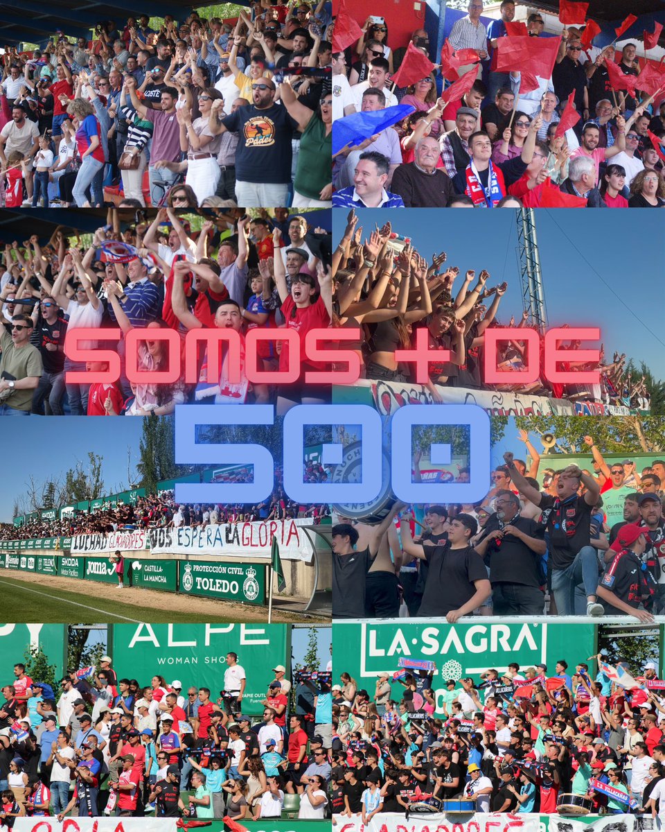 🎟️ Jueves: ¡Somos más de 500! ♥️💙

A falta de la última jornada de venta, cerramos el jueves con más de 500 entradas ya en manos rojillas.

📍 Última oportunidad: mañana viernes, de 20:00 a 21:00h en el Campo de Fútbol

⚠️ Atención; Entradas disponibles hasta agotar existencias
