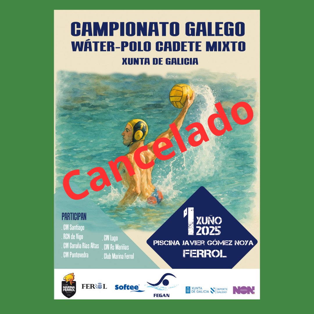 Las Ligas Masculina y Femenina de DH se quedan sin disputar los play-off, quedando como clasificación final, la Clasificación de las fases regulares.

Campeonato Gallego Cadete mixto de verano que se iba a disputar este Domingo 1 de junio en Ferrol, se suspende.