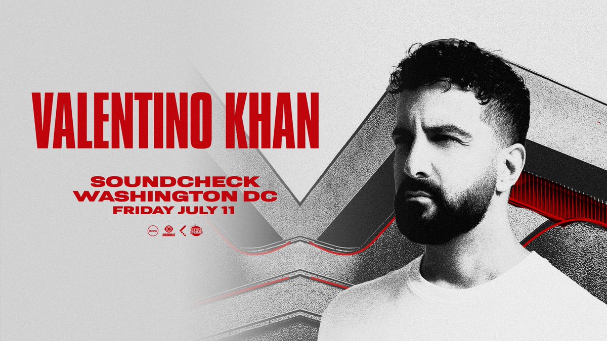 Steez Promo (@steezpromo) on Twitter photo Bass, house, techno, or anything in between. 🔊 @valentinokhan is back in the nation's cap for a solo headline show at <a href="/soundcheckdc/">Soundcheck</a> on Friday, July 11th! 🎧🏛️
Support TBA!
Tickets are on sale now!🔗 hive.co/l/valentinokha… Bass, house, techno, or anything in between. 🔊 @valentinokhan is back in the nation's cap for a solo headline show at <a href="/soundcheckdc/">Soundcheck</a> on Friday, July 11th! 🎧🏛️
Support TBA!
Tickets are on sale now!🔗 hive.co/l/valentinokha…