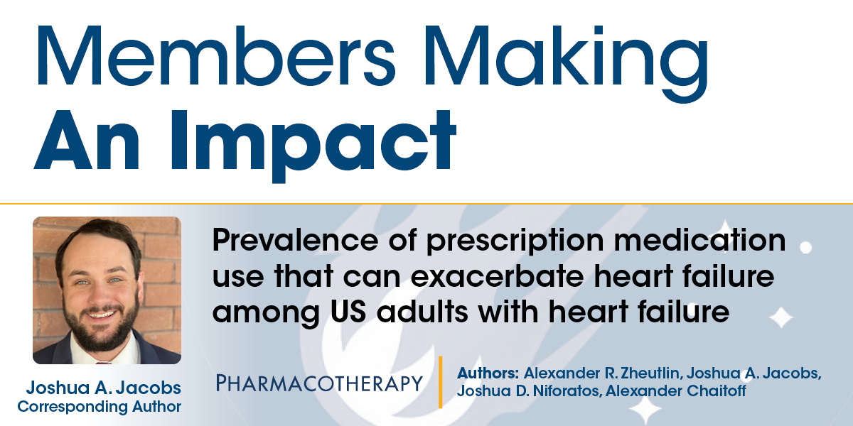 ACCP (@accp) on Twitter photo Congratulations to ACCP member Joshua Jacobs and co-authors on the recent publication of their article in Pharmacotherapy! Access the abstract and/or article here: ow.ly/WL2R50VEWjb
#OpenAccess #MakingAnImpact #ACCP <a href="/PharmacoJournal/">Pharmacotherapy</a> Congratulations to ACCP member Joshua Jacobs and co-authors on the recent publication of their article in Pharmacotherapy! Access the abstract and/or article here: ow.ly/WL2R50VEWjb
#OpenAccess #MakingAnImpact #ACCP <a href="/PharmacoJournal/">Pharmacotherapy</a>