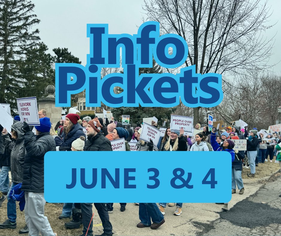 MAPEunion's tweet image. Join your fellow union members on the informational MAPE picket line while we practice for what may come and show the State we are ready to stick together and push for the contract we deserve! #MAPEStrong mape.org/getinvolved